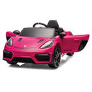 Porsche Spyder 718 RS, 12V litium batteri, pink