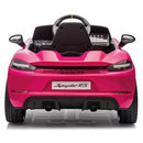 Porsche Spyder 718 RS, 12V litium batteri, pink