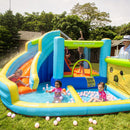 Doctor Dolphin Bouncer Water Park – Hoppeborg med Vandrutsjebane, 360x340x218 cm og 450W Blæser