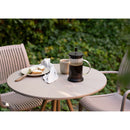 House Nordic - Barletta Cafébord Polypropylen/Stål Taupe - Ø70 x 73,5 cm