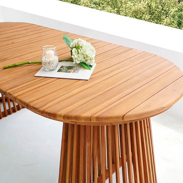 House Nordic Berja Spisebord Teak Natur - 200 x 90 x 75 cm