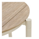 House Nordic - Abela Spisebord Rundt Alu/Nonwood, Sand/Natur - Ø90 x 74 cm