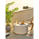 House Nordic - Bonn Sofabord, Fiberclay, Terrazzo Look, Off White - Ø70 x 40 cm