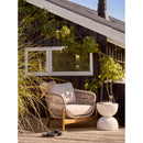 House Nordic - Bonita Sidebord Fiberclay Terrazzo Look Off White - Ø40 x 45 cm