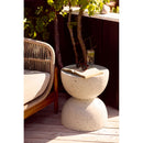 House Nordic - Bonita Sidebord Fiberclay Terrazzo Look Off White - Ø40 x 45 cm