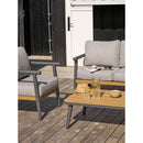 House Nordic - Comillas Loungesæt,- 3-pers. Sofa, 2 Stole, Sofabord inkl. Hynder