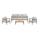House Nordic - Comillas Loungesæt,- 3-pers. Sofa, 2 Stole, Sofabord inkl. Hynder