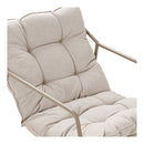 House Nordic - Nilo Loungesæt Stål,Sand - 2-pers. Sofa, 2 Stole, 2 Sofaborde inkl. Hynder