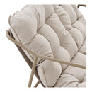 House Nordic - Nilo Loungesæt Stål,Sand - 2-pers. Sofa, 2 Stole, 2 Sofaborde inkl. Hynder