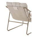 House Nordic - Nilo Loungesæt Stål,Sand - 2-pers. Sofa, 2 Stole, 2 Sofaborde inkl. Hynder