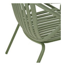House Nordic - Saly Loungesæt Polypropylen/Stål Grøn - 2-pers. Sofa, 2 Stole, Sofabord