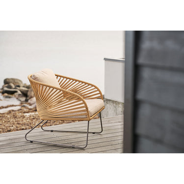 House Nordic - Novella Loungesæt, Stål, Sand, Beige, inkl. hynder