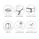 House Nordic - Luksus Overtræk - Til firkantet bord med 6 stole