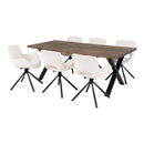 Toulon og Amorim Spisebordssæt fra House Nordic i natur / Off-White
