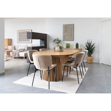 Osaka og Maceda Spisebordssæt fra House Nordic i eg / Beige - billede 2