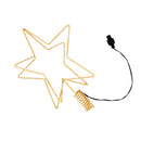 Nordic Winter - 3D stjerne m/lys og connector til juletræ 32x25x25 cm