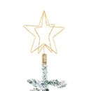 Nordic Winter - 3D stjerne m/lys og connector til juletræ 32x25x25 cm