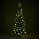 Nordic Winter - Juletræ kunstigt smalt PE/PVC m/sne, klasse A, 180 x 86 cm m/lys