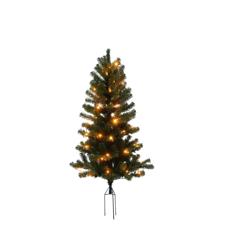 Juletræ kunstig PVC "ASKE", udendørs med spyd, m/LED 2 størrelser