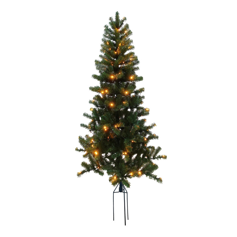 Juletræ kunstig PVC "ASKE", udendørs med spyd, m/LED 2 størrelser