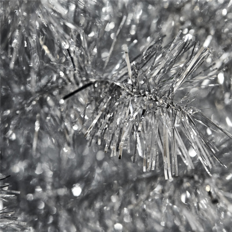 Juletræ kunstig smalt PVC "BLING", Klasse C, 180 x 68 cm, sølv