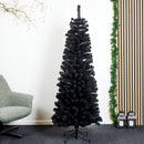 Nordic Winter - Juletræ kunstigt PVC "BLING" H180 x 68 cm. u/lys, sort
