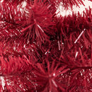 Nordic Winter - Juletræ kunstigt PVC "BLING" H180x68 cm. u/lys, mørkerød