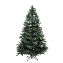 Juletræ kunstig PE/PVC "Limited Edition", Klasse A+, 180X124 cm m/farver og hvid LED
