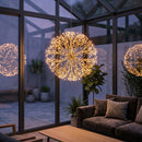 Nordic Winter - Dekorativ Lyskugle med 768 LED - Guld Ø50 cm