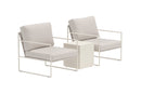Venture Home - Lissabon loungesæt, beige, 3 dele med sofa, stole og bord