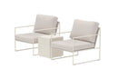 Venture Home - Lissabon loungesæt, beige, 3 dele med sofa, stole og bord