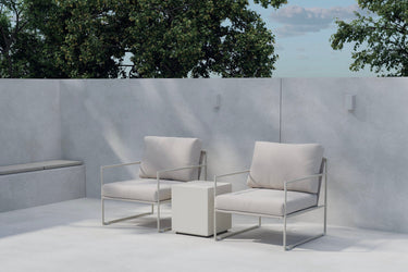 Venture Home - Lissabon loungesæt, beige, 3 dele med sofa, stole og bord
