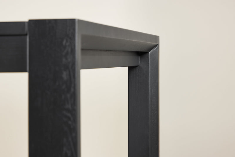 Vind - Slider – Spisebord i sortlakeret eg – 170/250×95×75 cm