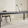Vind - Slider – Spisebord i sortlakeret eg – 170/250×95×75 cm - Bolig og Haven