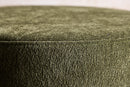Venture Home - Lanzo – rund puf m. mørkegrønt stof  – Ø48×45 cm
