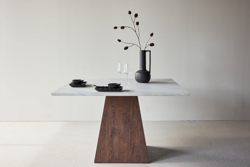 Venture Home - Cael – stenlook bordplade & mocca ben – 120x120x75 cm
