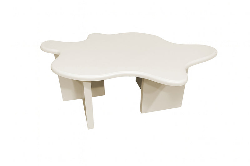 Vind - Flower Sofa bord, 115x76x40 cm - MDF Beige, FSC 100%