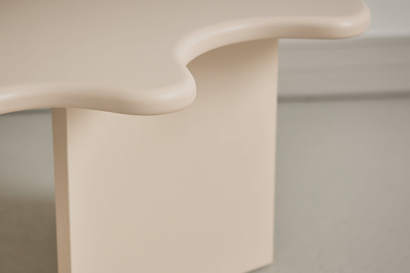 Vind - Flower Sofa bord, 115x76x40 cm - MDF Beige, FSC 100%