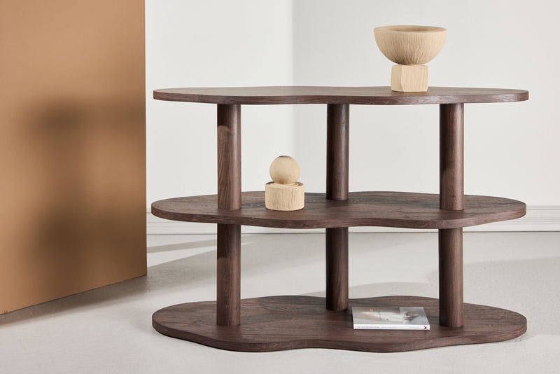 Vind - Moln reol, 120x45x75 cm - Mocca