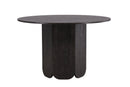 Venture Home - Tekla spisebord – sort MDF med struktur – Ø120x75 cm