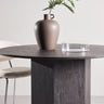 Venture Home - Tekla spisebord – sort MDF med struktur – Ø120x75 cm - Bolig og Haven