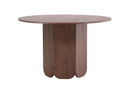 Venture Home - Tekla – rundt spisebord i mocca MDF – Ø120x75 cm