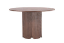 Venture Home - Tekla – rundt spisebord i mocca MDF – Ø120x75 cm