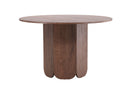 Venture Home - Tekla – rundt spisebord i mocca MDF – Ø120x75 cm