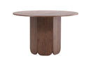 Venture Home - Tekla – rundt spisebord i mocca MDF – Ø120x75 cm