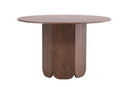 Venture Home - Tekla – rundt spisebord i mocca MDF – Ø120x75 cm