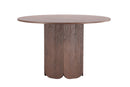Venture Home - Tekla – rundt spisebord i mocca MDF – Ø120x75 cm