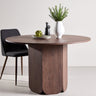 Venture Home - Tekla – rundt spisebord i mocca MDF – Ø120x75 cm - Bolig og Haven