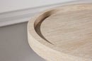 Venture Home - Krille – sidebord i travertinlook – Ø60×45 cm