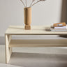 Venture Home - Telemarket – sofabord med hylde – whitewash MDF – 110×50×38 cm - Bolig og Haven